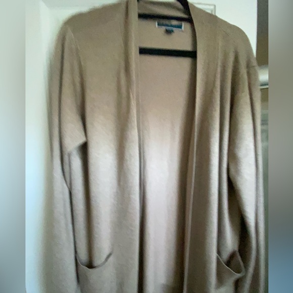 Karen Scott Sweaters - NWT Karen Scott XL brown open cardigan